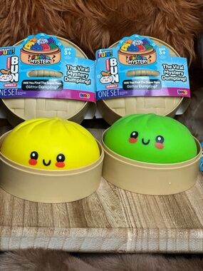 The Viral Rainbow Squishy Dumpling Series 3 yellow and green